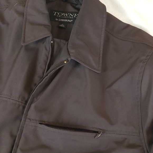 LONDON FOG TOWNE COLLECTION Men's Lightweight Quilt Lined Overcoat Size L - Picture 9 of 11